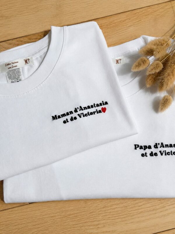 L'atelier broderie avec Laura - T-shirt à message - Fête des pères
