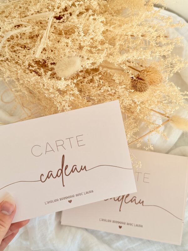 Carte cadeau - L'atelier broderie avec Laura