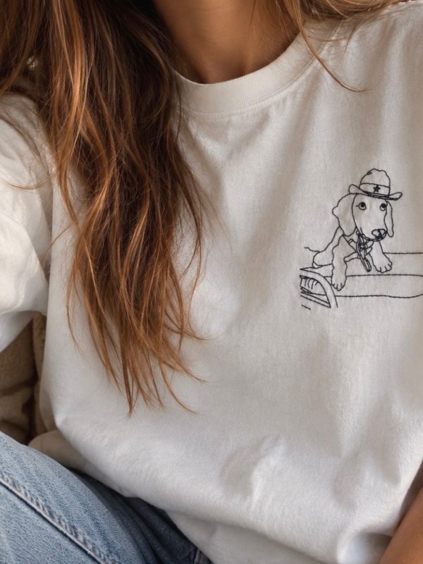 T-shirt Brodé Photo