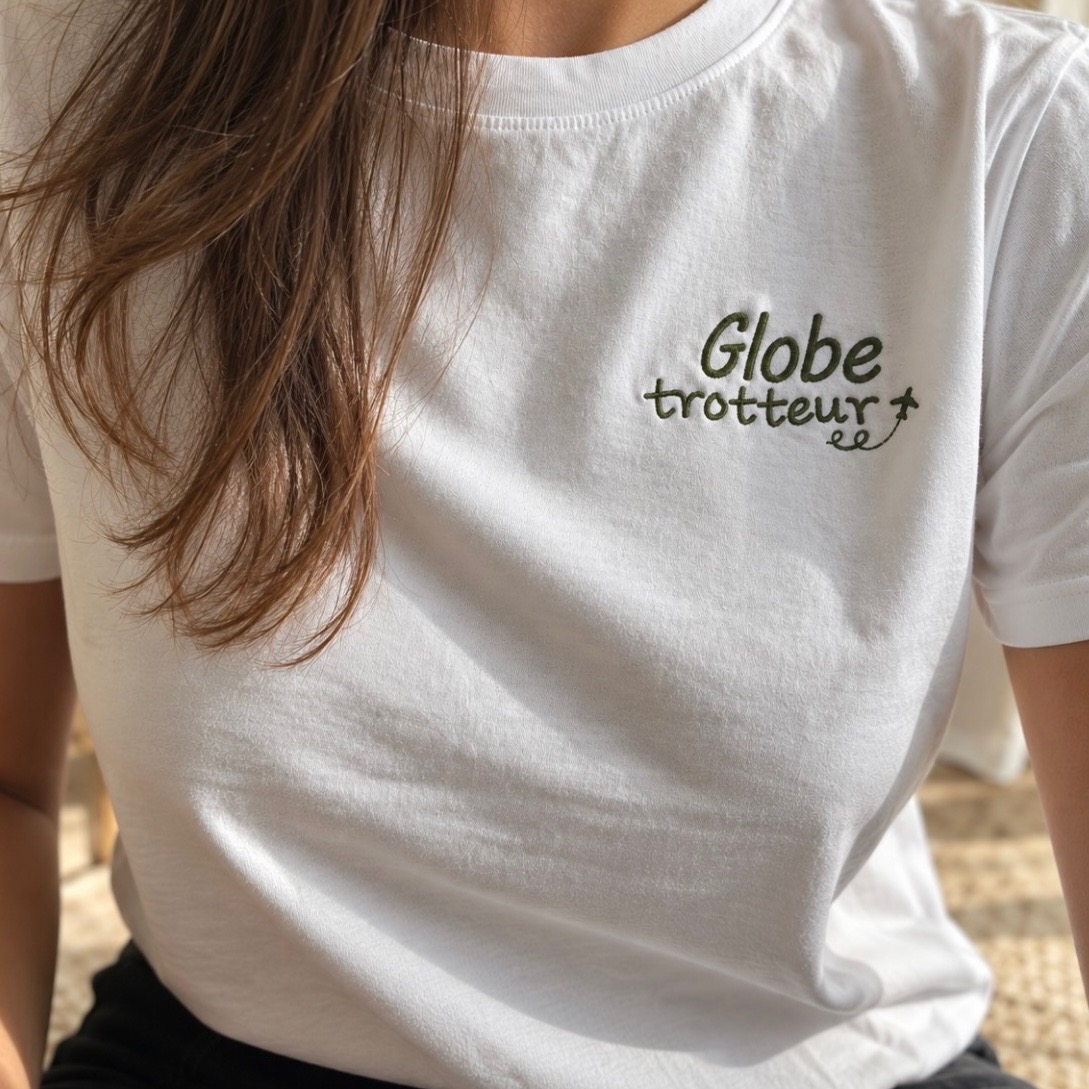 T-shirt à Message coloris blanc