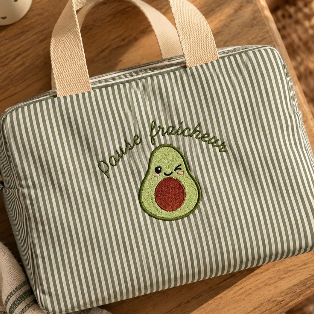 Lunch Bag Personnalisée Rayures