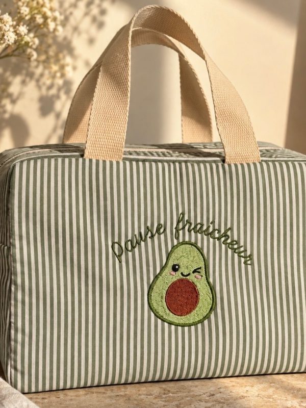 Lunch Bag Personnalisée Rayures