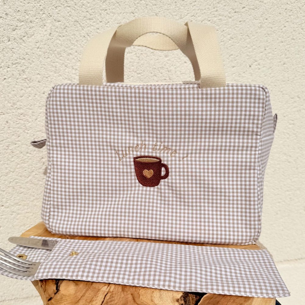 Lunch bag et étui à couverts VICHY