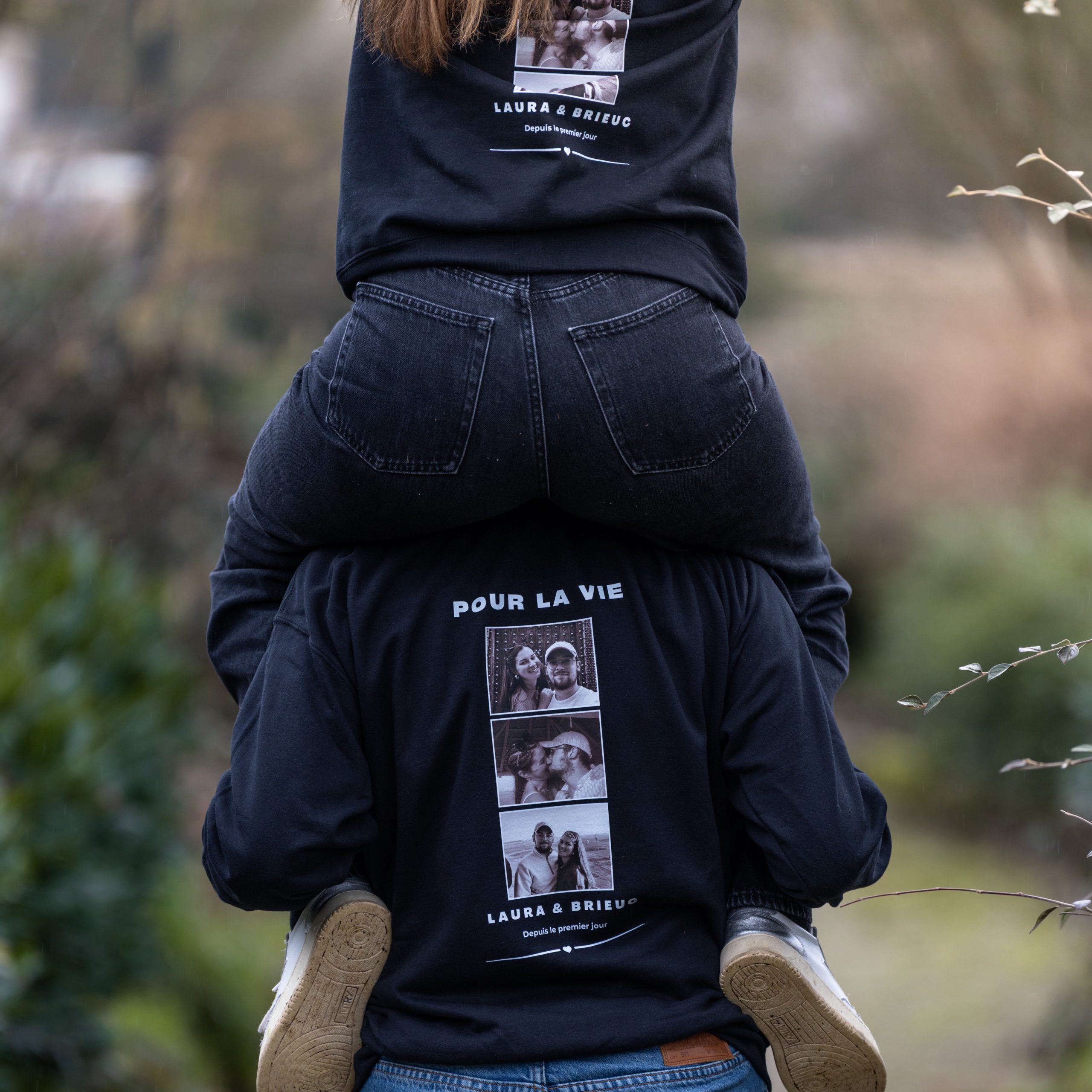 Sweat à Capuche Personnalisé Photo – Image 2