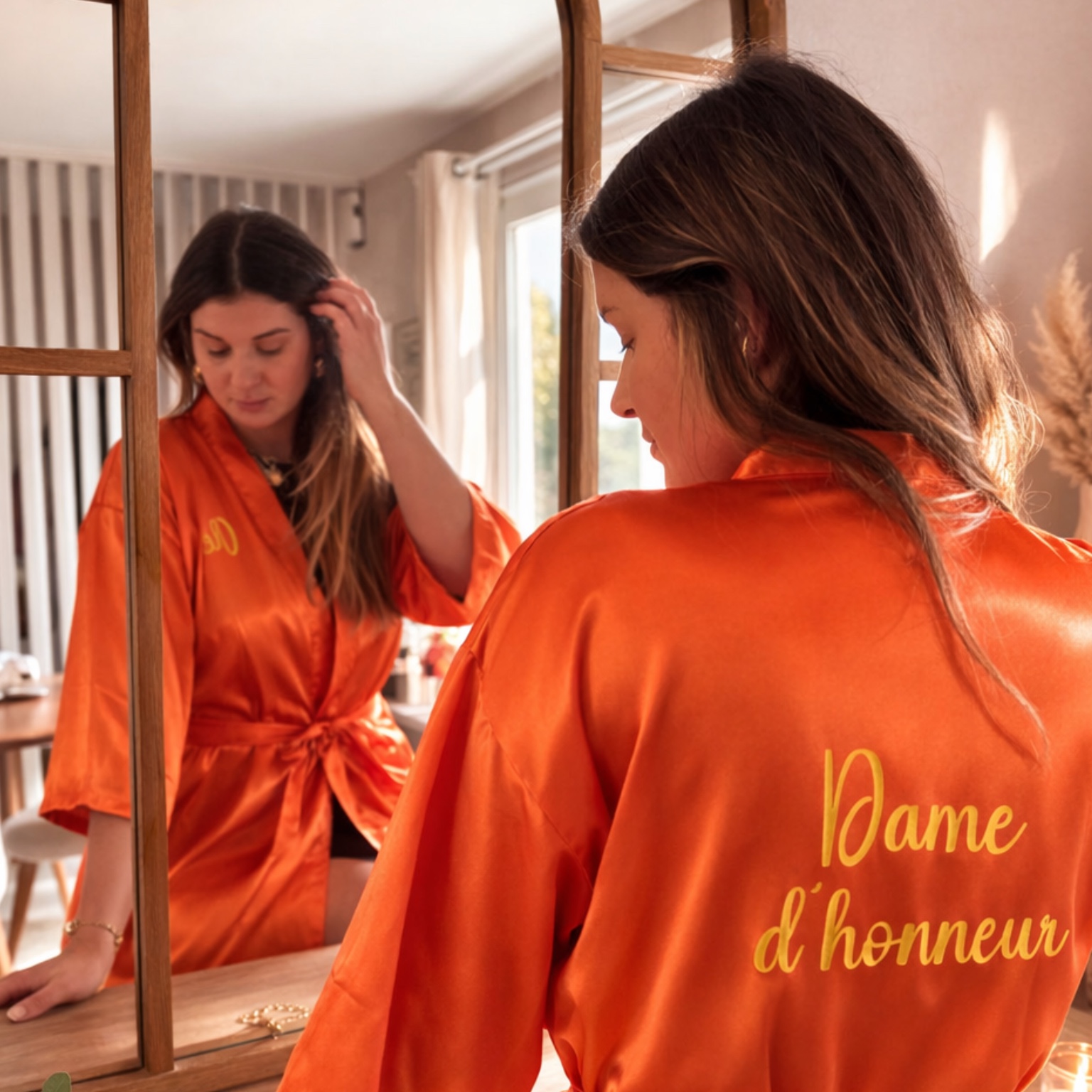 Peignoir de Mariage Personnalisé