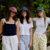 Trio de casquettes brodés - Accessoires personnalisés - L'atelier Broderie avec Laura
