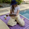 PACK PLAGE : Fouta & Sac de Plage personnalisé - L'atelier Broderie avec Laura