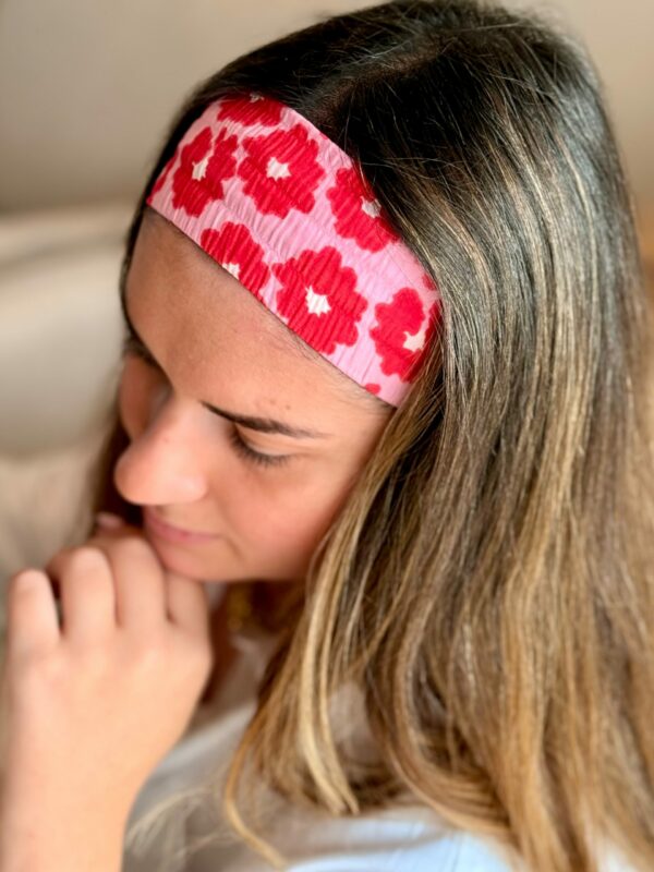 Bandeau Cheveux Fleur - Accessoire personnalisé Femme - L'atelier broderie avec Laura