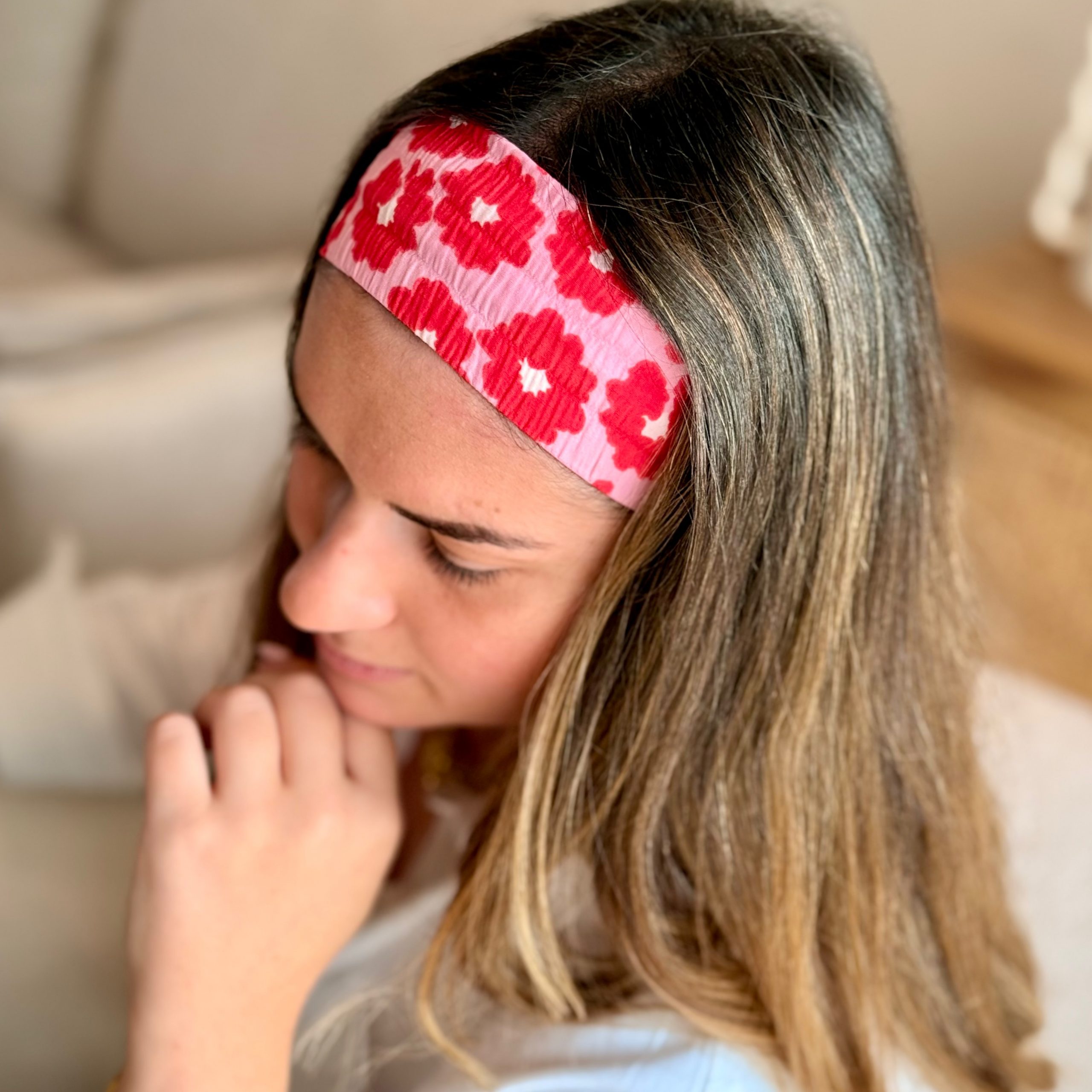 Bandeau Cheveux Fleur - Accessoire personnalisé Femme - L'atelier broderie avec Laura