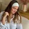 Bandeau Cheveux Uni écru - Accessoire personnalisé Femme - L'atelier broderie avec Laura