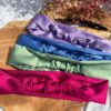 Bandeau cheveux satin de soie - Collection MOROCCO - Accessoire personnalisé Femme - L'atelier broderie avec Laura