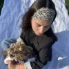 Bandeau Cheveux Zèbre - Accessoire personnalisé Femme - L'atelier broderie avec Laura