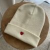 Bonnet brodé cœur - Accessoires personnalisés - L'atelier broderie avec Laura