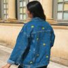 Veste en jean broderie Citron - Vêtements brodés personnalisés - L'Atelier Broderie avec Laura