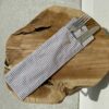 Lunch bag personnalisée motif Vichy : étui à couverts - Pour la maison - L'Atelier Broderie avec Laura
