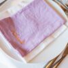 Serviettes brodées pour évènements et mariage - L'atelier Broderie avec Laura