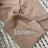 Lange brodé en gaze de coton- Univers bébé - L'Atelier Broderie avec Laura