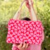 Lunch Bag Personnalisée Octobre rose motif coeur - Pour la maison - L'Atelier Broderie avec Laura