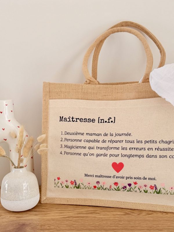 Sac Personnalisé Maitresse - ATSEM - Nounou