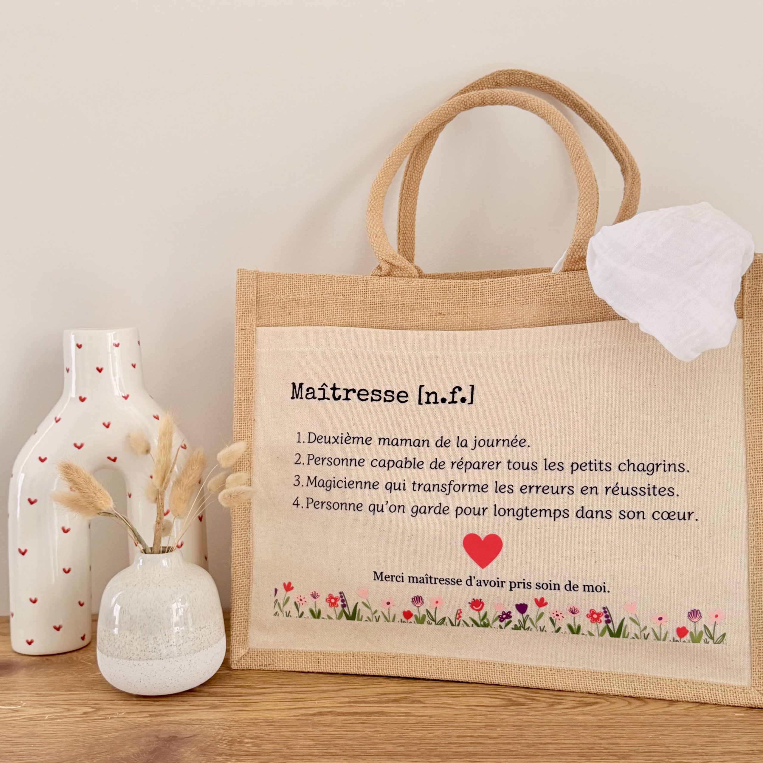 Sac Personnalisé Maitresse - ATSEM - Nounou
