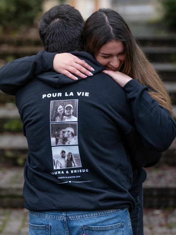 Sweat à Capuche Personnalisé Photo - Vêtements brodés personnalisés - L'Atelier Broderie avec Laura