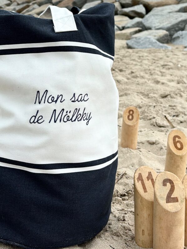 Sac à Molkky brodé - Accessoires loisirs personnalisés - L'Atelier Broderie avec Laura