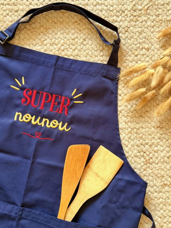 Tablier personnalisé "Super Nounou"