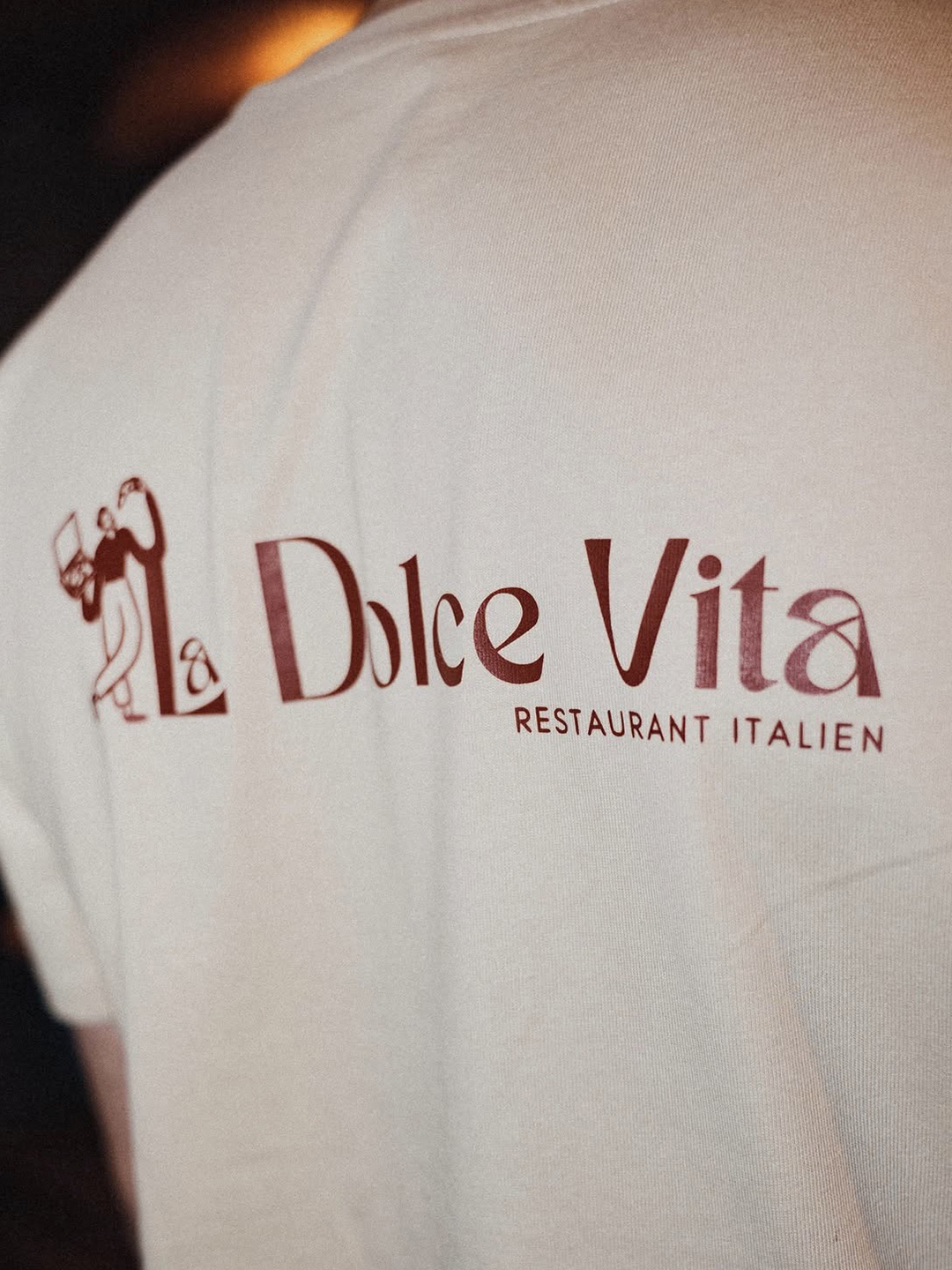 Prestation d'impression pour les professionnels - T-shirt 'la dolce vita' - L'atelier broderie avec Laura