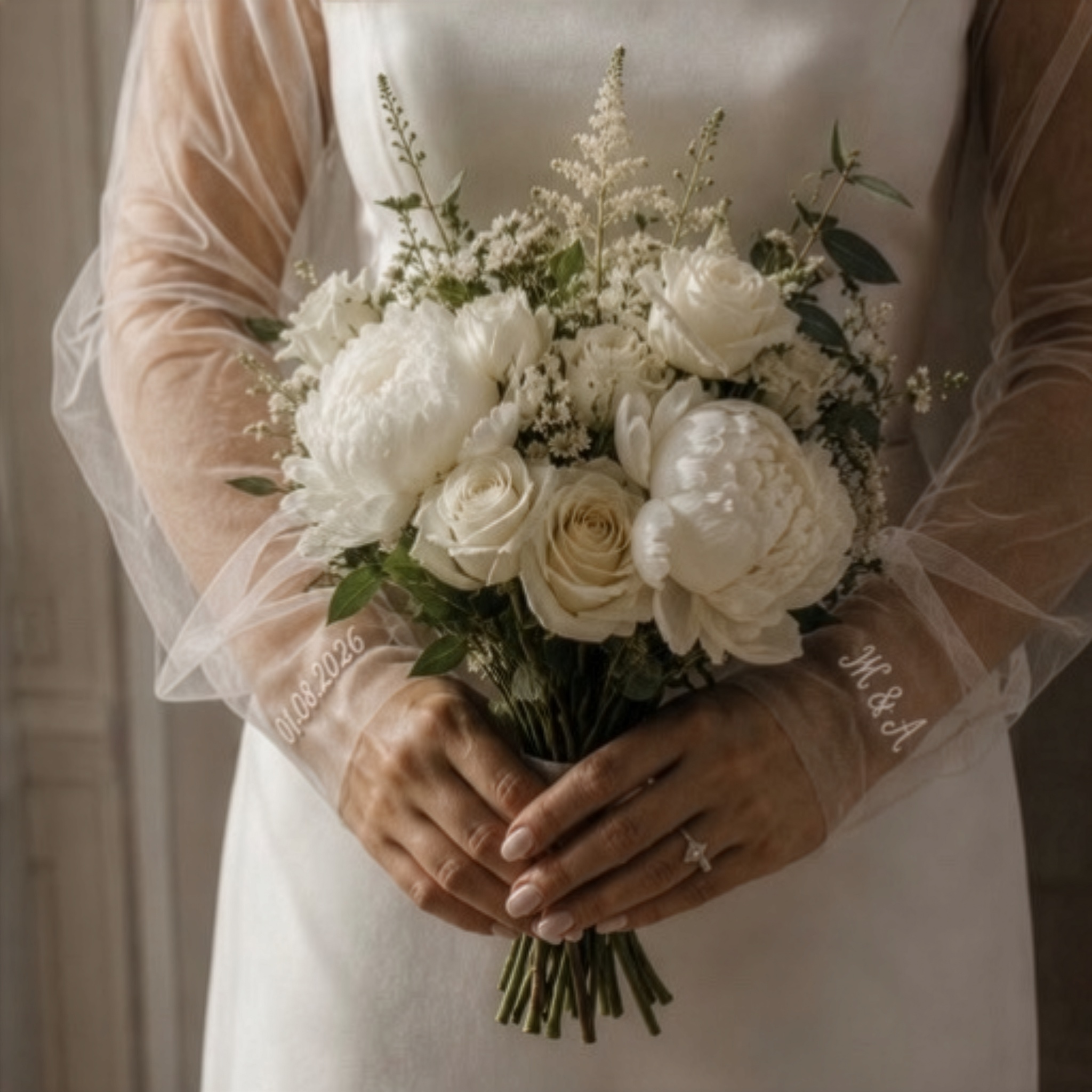 Gants mariage brodés - L'atelier Broderie avec Laura